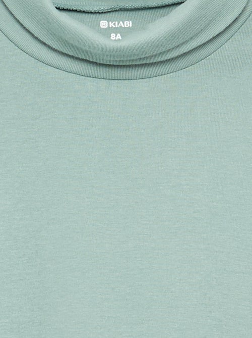 Ribbed Knit Roll Neck Top - Kiabi