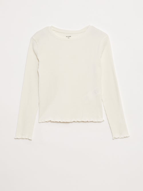 Ribbed knit T-shirt - Kiabi