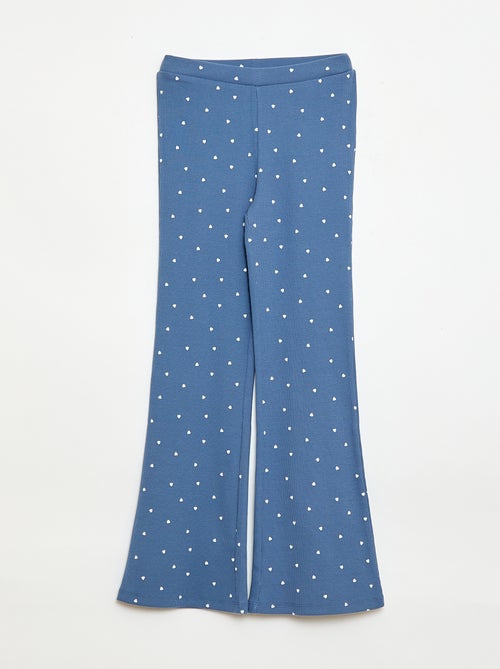 Ribbed Leggings with Pattern - Kiabi