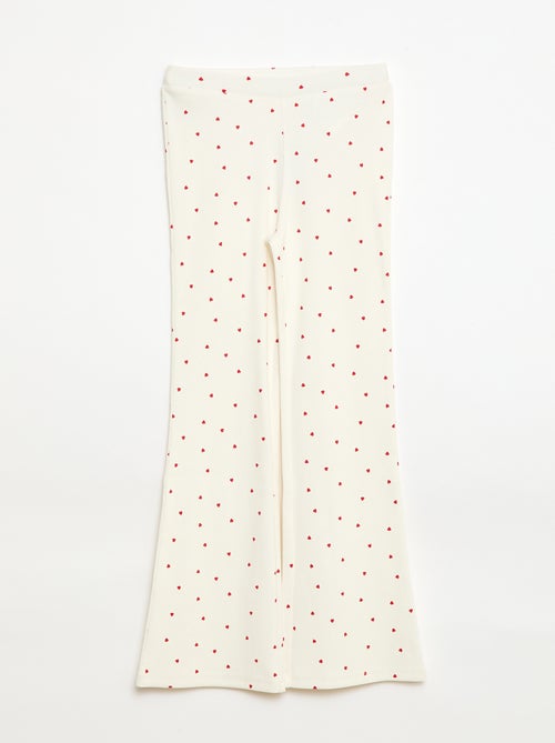 Ribbed Leggings with Pattern - Kiabi