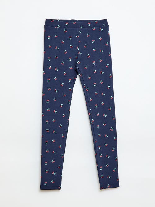 Ribbed Leggings with Print - Kiabi
