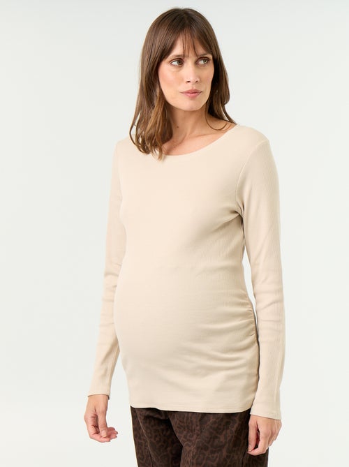 Ribbed Maternity T-shirt - Kiabi