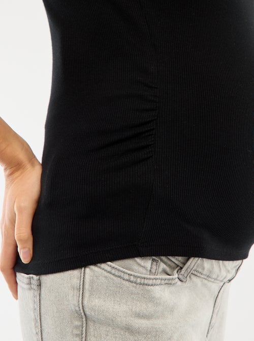 Ribbed Maternity T-shirt - Kiabi Ribbed Maternity T-shirt - Kiabi