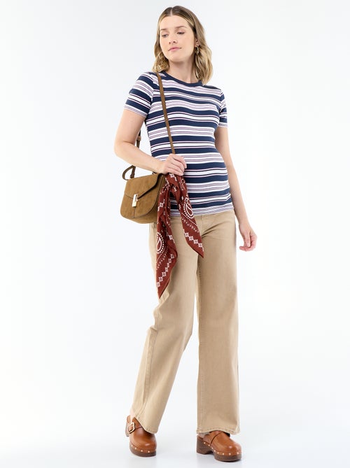 Ribbed Maternity T-shirt - Kiabi