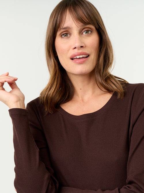 Ribbed Maternity T-shirt - Kiabi