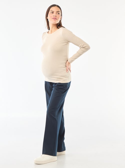 Ribbed maternity T-shirt - Kiabi