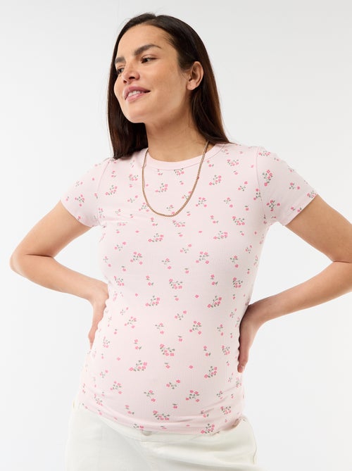 Ribbed Maternity T-shirt - Kiabi