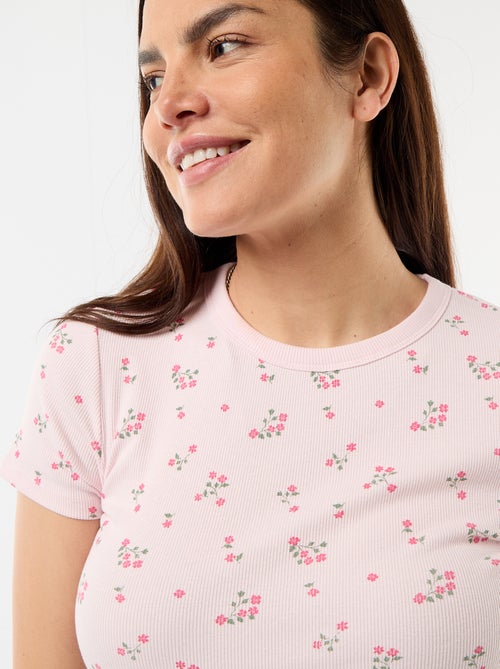 Ribbed Maternity T-shirt - Kiabi