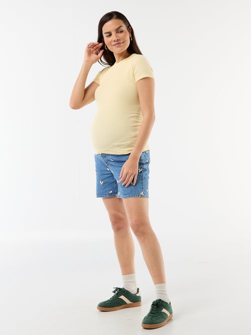 Ribbed Maternity T-shirt - Kiabi