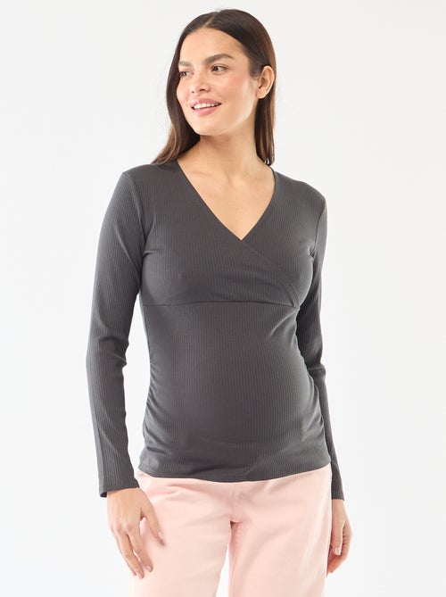 Ribbed Nursing T-shirt - Kiabi