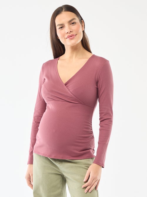 Ribbed Nursing T-shirt - Kiabi