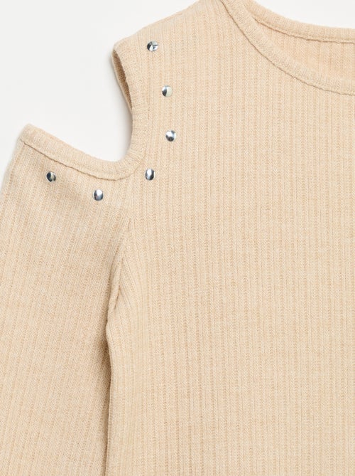 Ribbed Off-the-Shoulder T-shirt - Kiabi