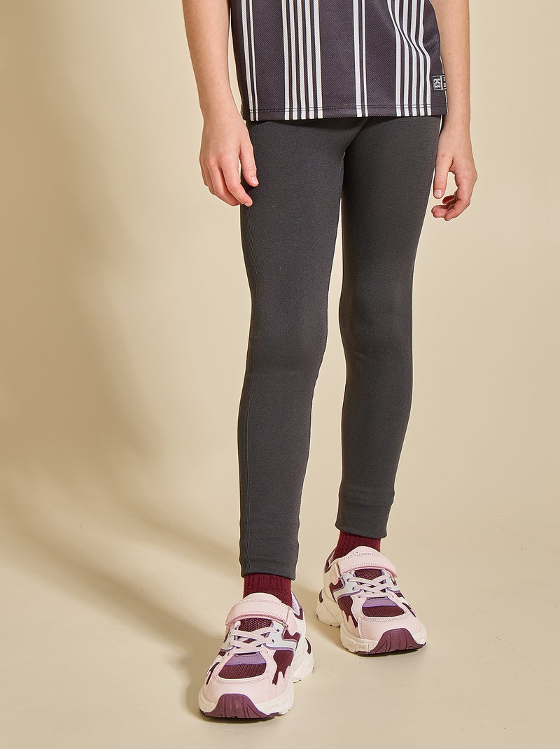Ribbed Sport Legging - (ekstract) Black - Kiabi