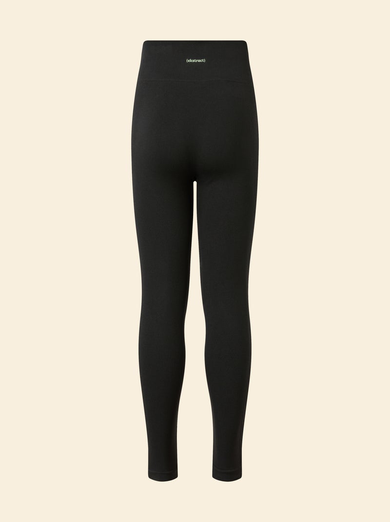 Ribbed Sport Legging - (ekstract) Black - Kiabi