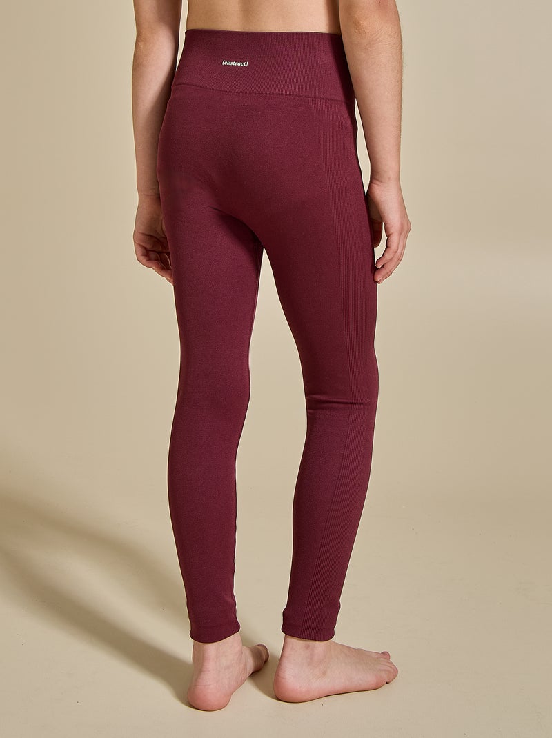 Ribbed Sport Legging - (ekstract) Red - Kiabi