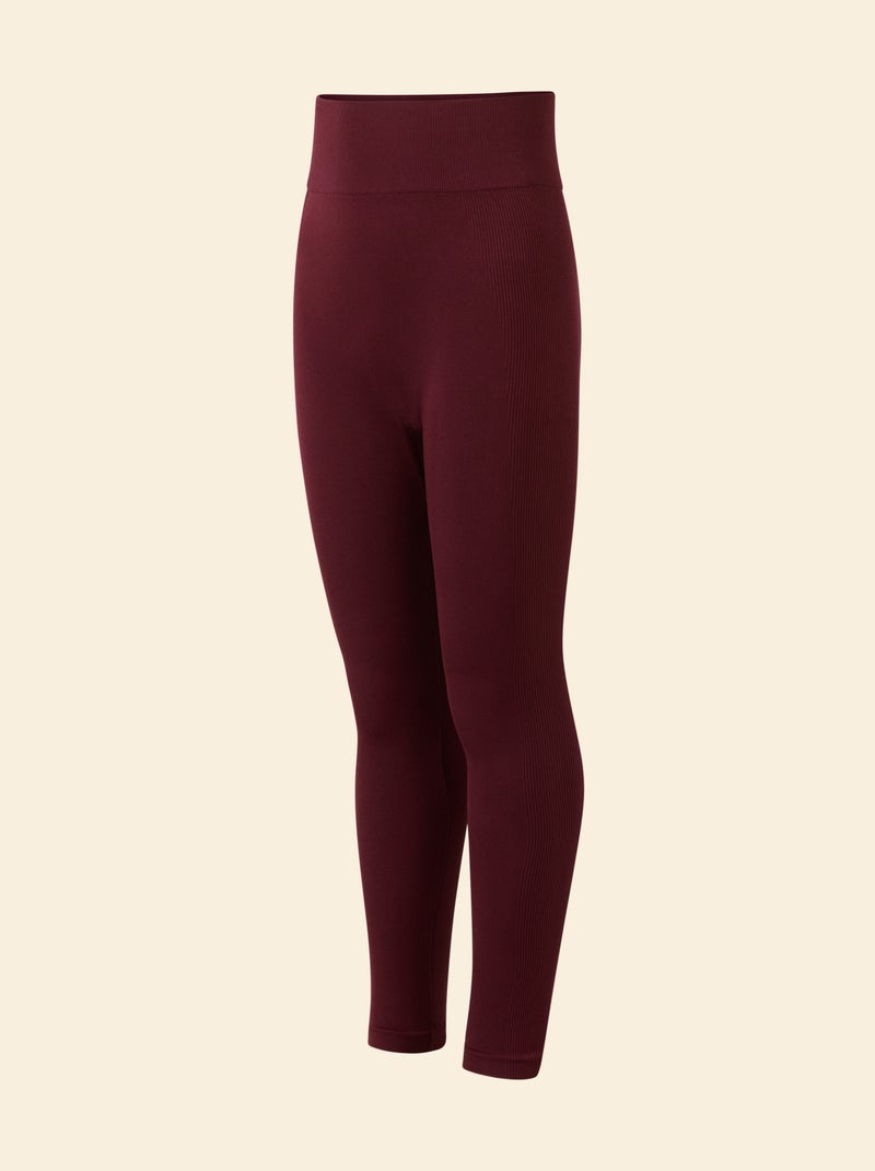 Ribbed Sport Legging - (ekstract) Red - Kiabi