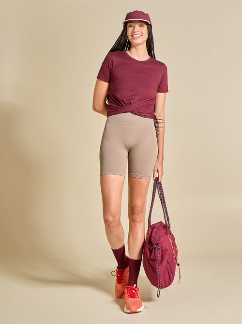 Ribbed sports cycling shorts - (ekstract) - Kiabi