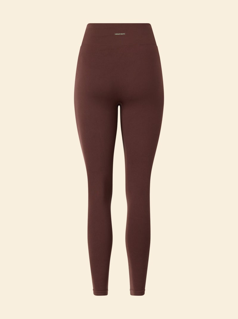 Ribbed Sports Leggings - (ekstract) Brown - Kiabi
