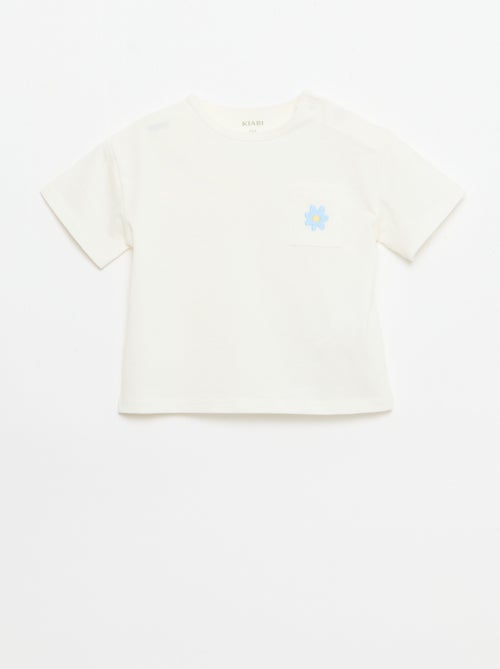 Ribbed T-shirt + Biker Shorts Set - 2 Pieces - Kiabi