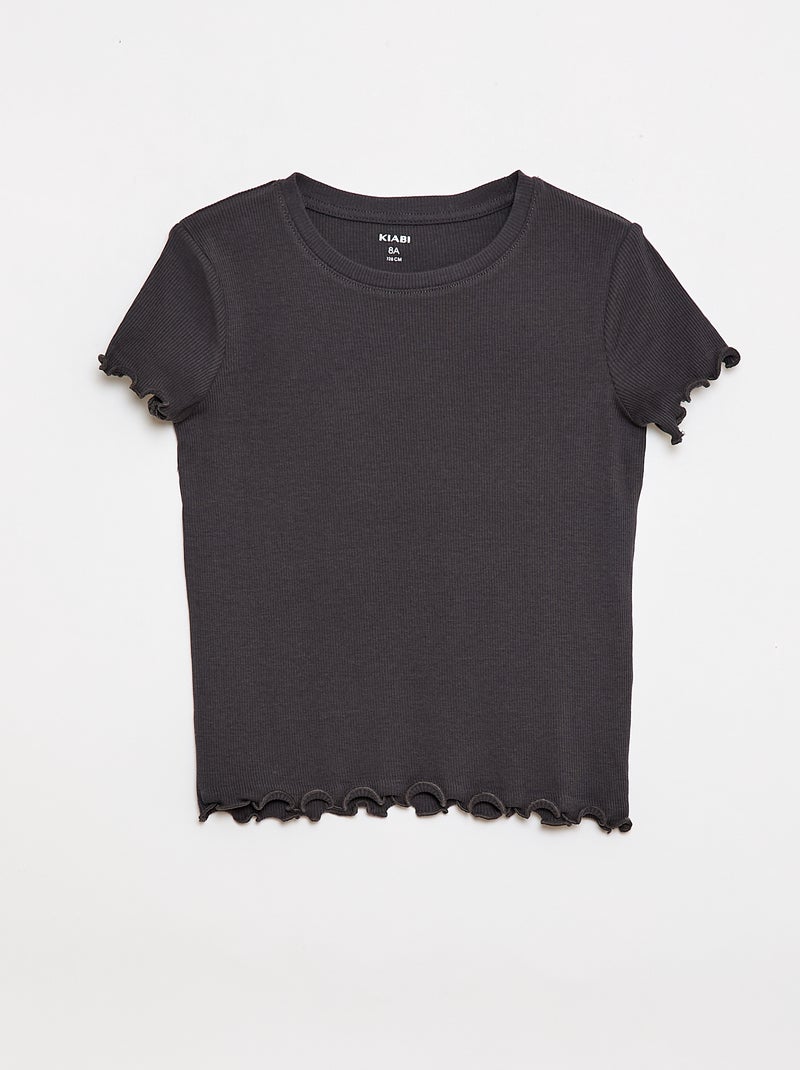 Ribbed T-Shirt Set - 2 Pack Beige - Kiabi
