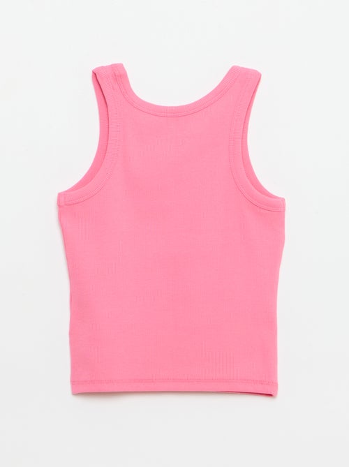 Ribbed Tank Top with Round Neck - Kiabi
