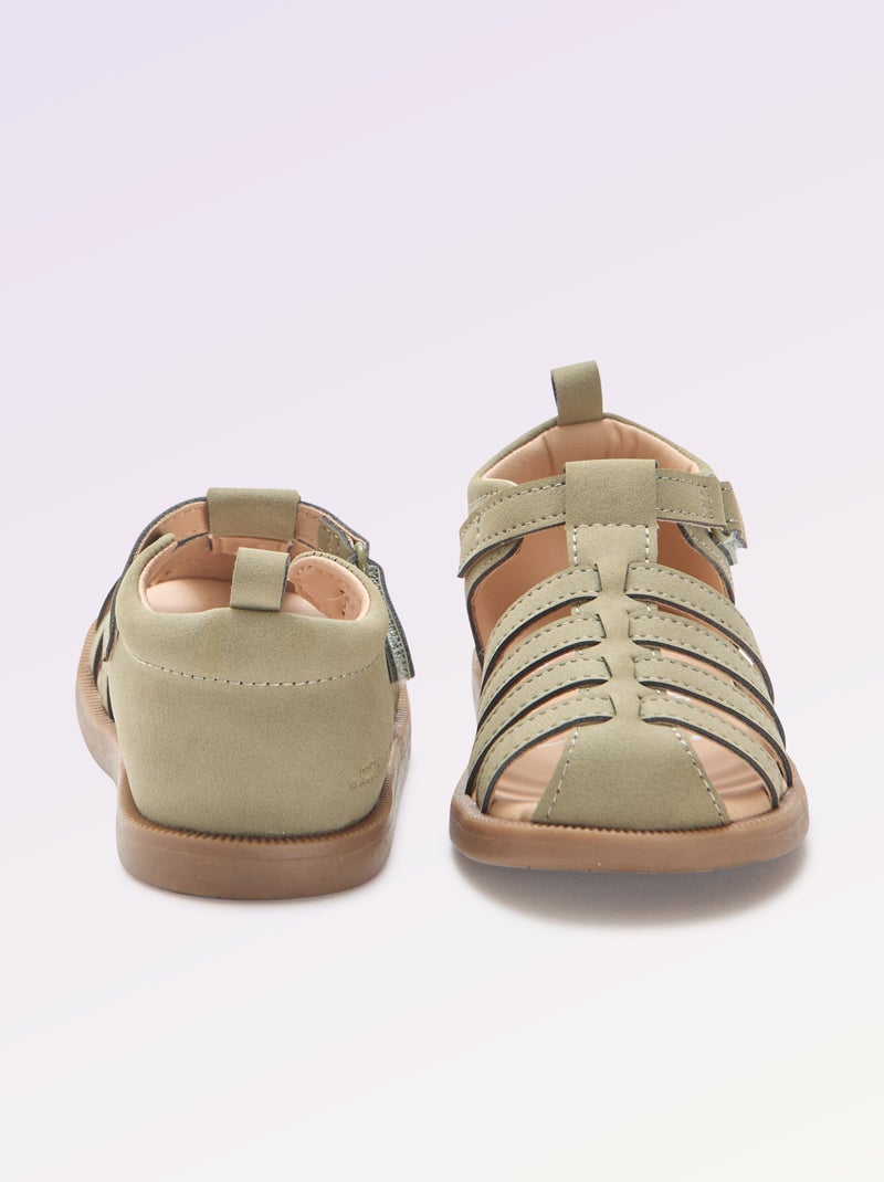Riemchensandalen 'erste Schritte' - Kitchoun Kaki - Kiabi
