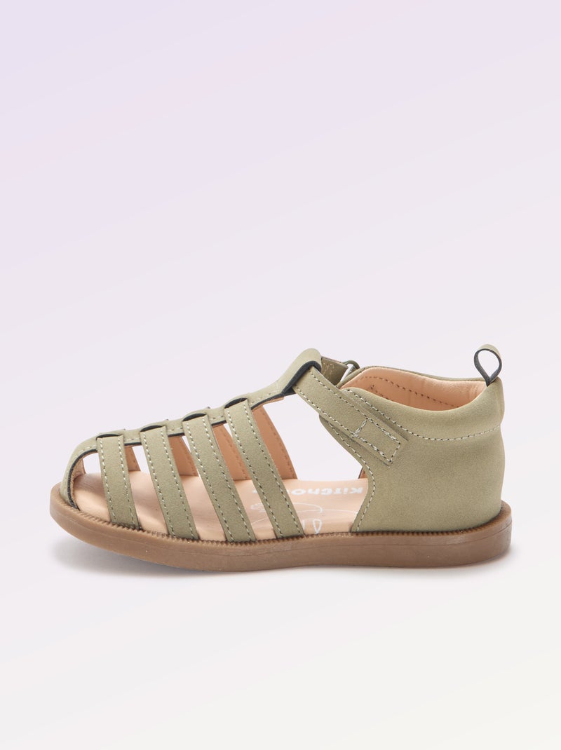Riemchensandalen 'erste Schritte' - Kitchoun Kaki - Kiabi