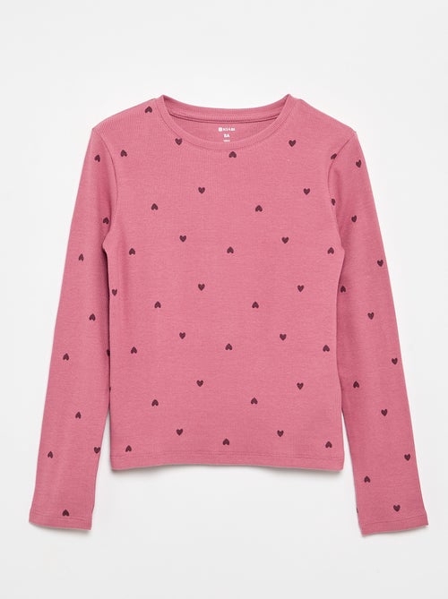 Rippstrick-Langarmshirt - Kiabi