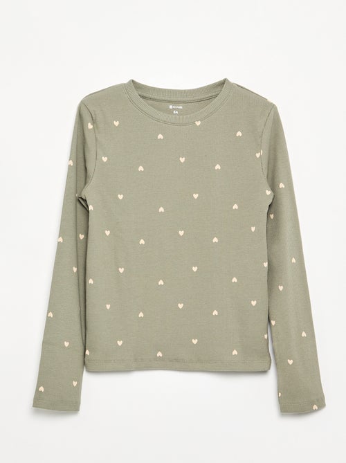 Rippstrick-Langarmshirt - Kiabi