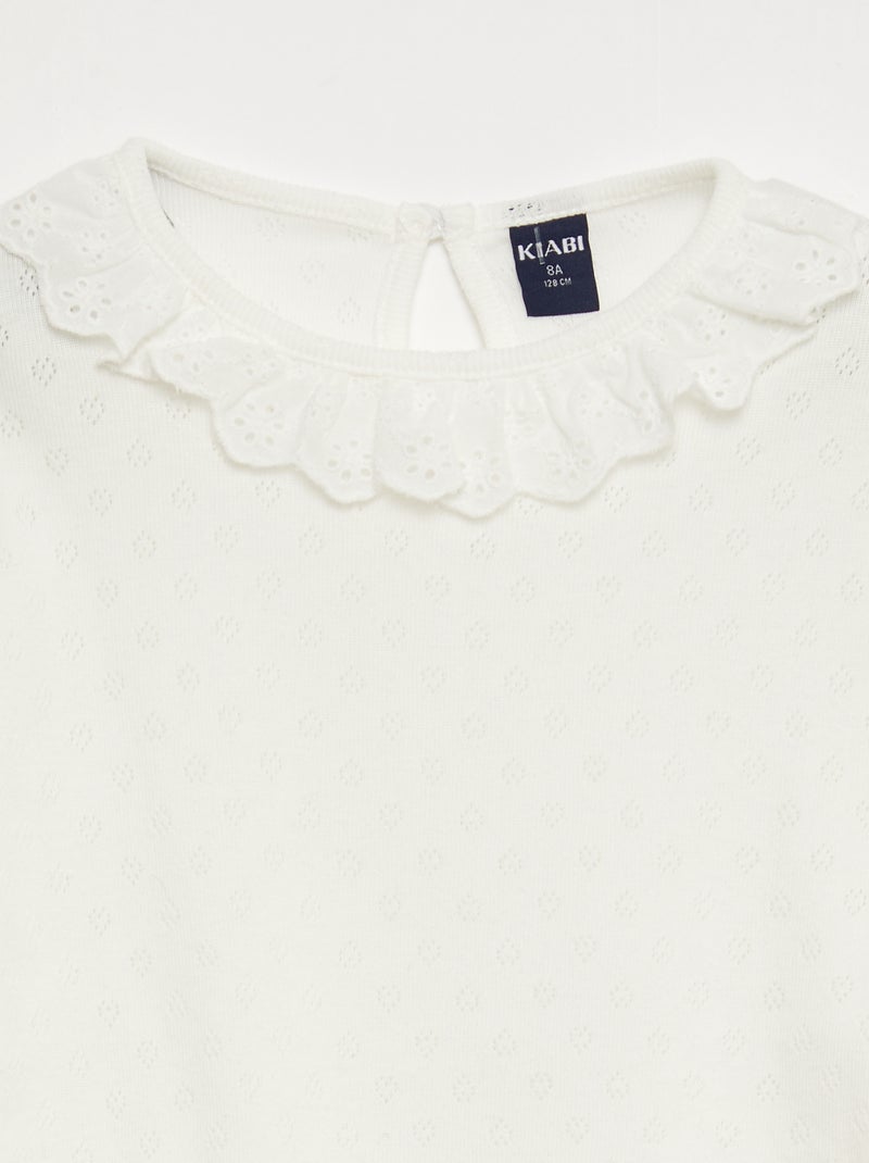 Robe 2 en 1 en velours avec strass Noir - Kiabi