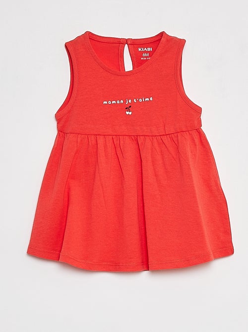 Robe à bretelles avec imprimé - Kiabi