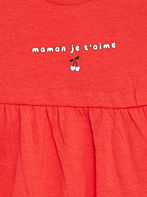 Robe à bretelles avec imprimé - Kiabi