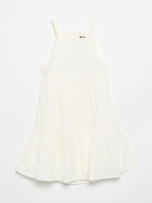Robe à bretelles et broderies anglaises - Kiabi Robe à bretelles et broderies anglaises - Kiabi