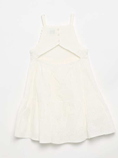 Robe à bretelles et broderies anglaises - Kiabi Robe à bretelles et broderies anglaises - Kiabi