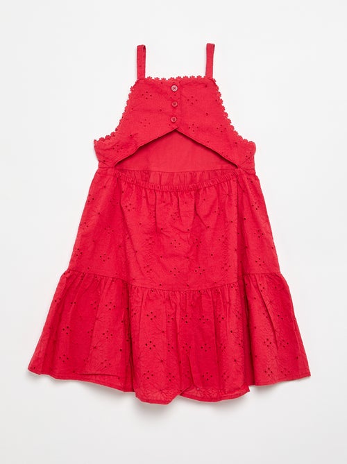 Robe à bretelles et broderies anglaises - Kiabi Robe à bretelles et broderies anglaises - Kiabi