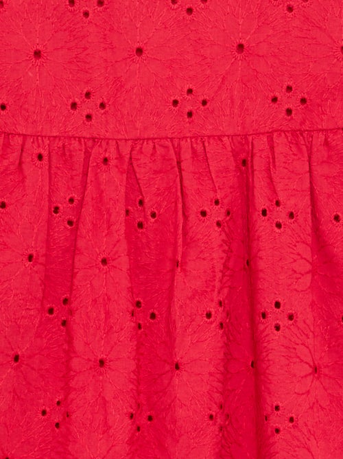 Robe à bretelles et broderies anglaises - Kiabi Robe à bretelles et broderies anglaises - Kiabi