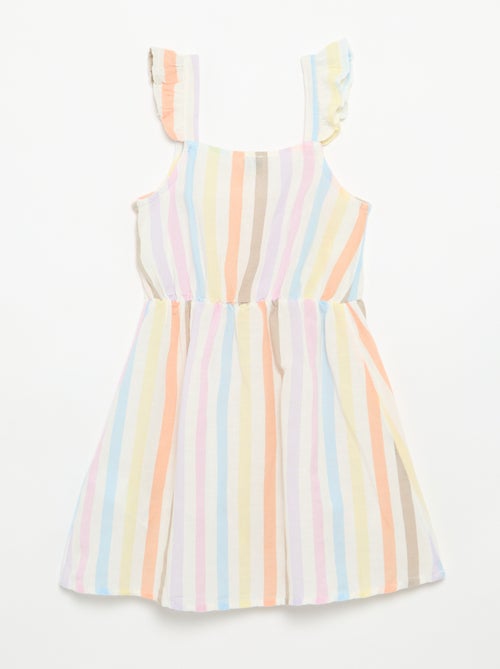 Robe à bretelles volantées - Kiabi