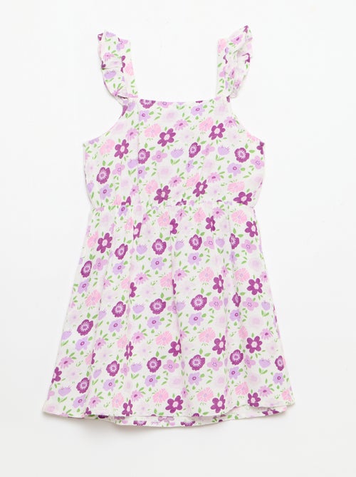 Robe à bretelles volantées - Kiabi