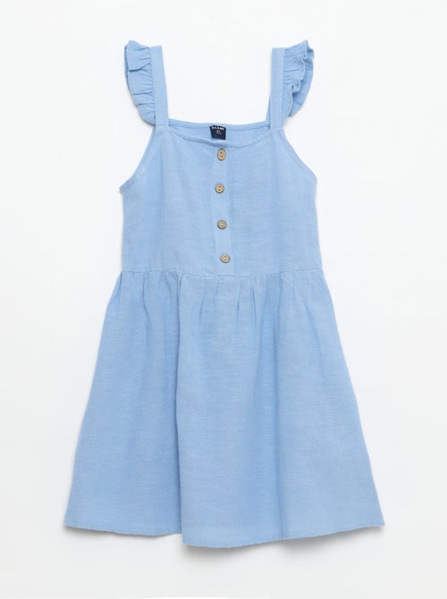 Robe à bretelles volantées - Kiabi