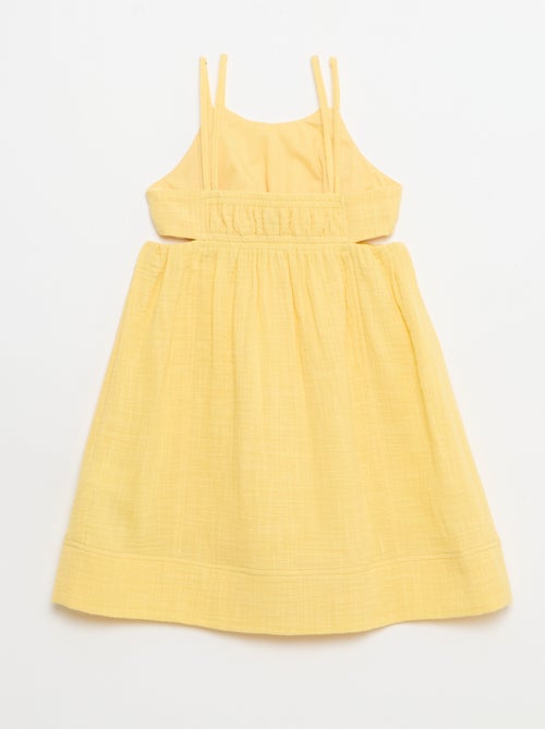 Robe à fines bretelles non réglables + fentes sur les côtés - Kiabi