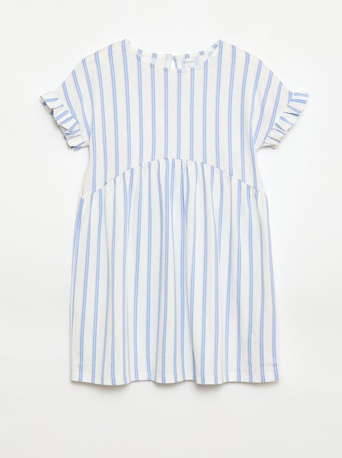 Robe à manches courtes en coton - Kiabi