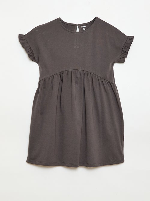 Robe à manches courtes en coton - Kiabi