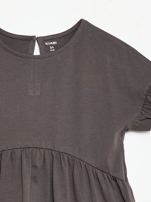 Robe à manches courtes en coton - Kiabi