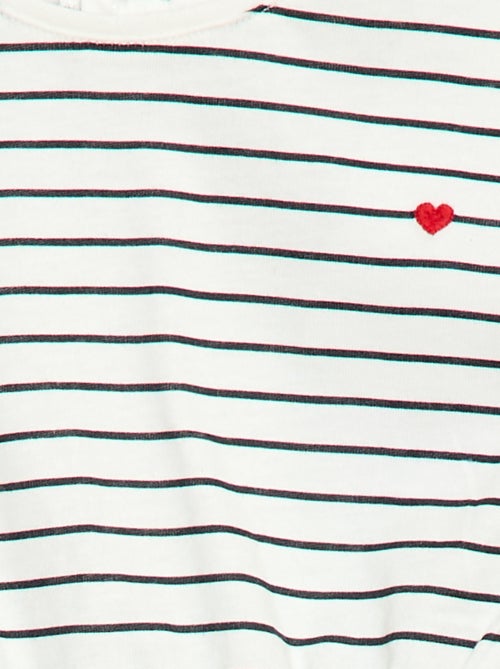 Robe à manches courtes en jersey de coton - Kiabi