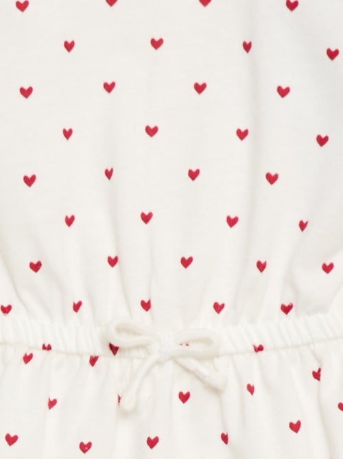 Robe à manches courtes en jersey de coton - Kiabi