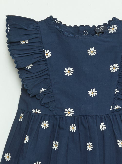 Robe à manches courtes et à volants - Kiabi