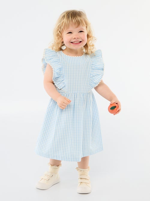 Robe à manches courtes et à volants - Kiabi