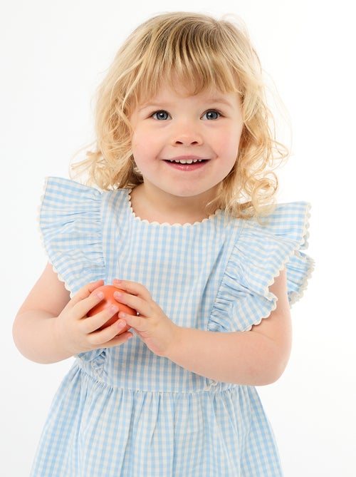 Robe à manches courtes et à volants - Kiabi