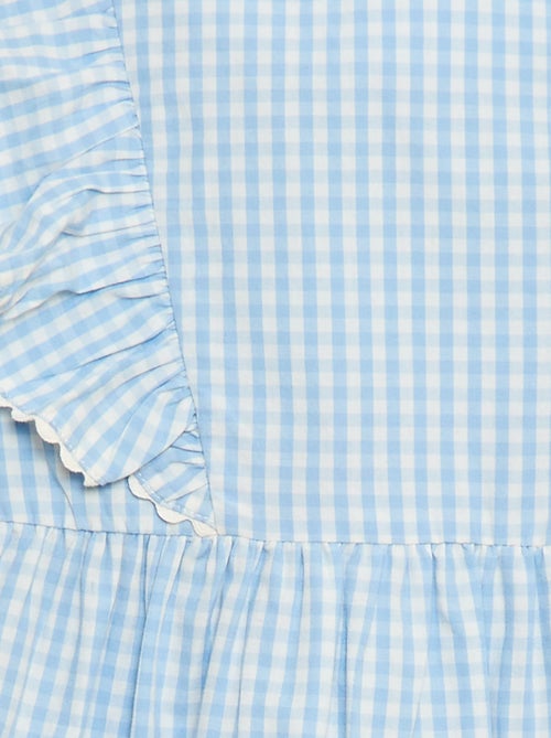 Robe à manches courtes et à volants - Kiabi