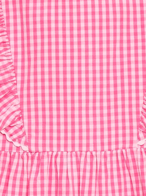 Robe à manches courtes et à volants - Kiabi